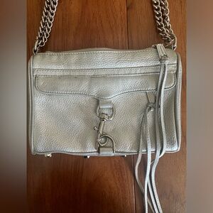 Rebecca Minkoff Silver Mini MAC Crossbody